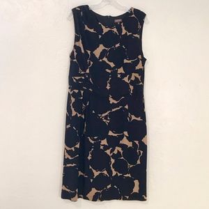 Phase Eight black & tan knit dress, size 14